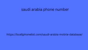 saudi arabia phone number