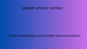 sweden phone number