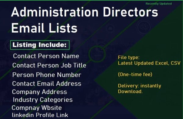 Administration Directors Email Marketing Datas Trial