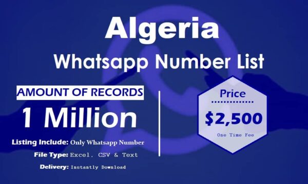 Algeria WhatsApp Marketing Data 500K