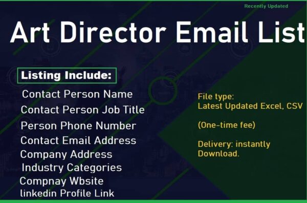 Art Director Email Marketing Data