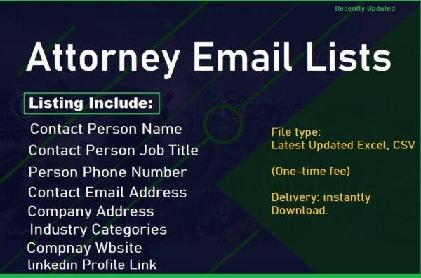 Attorney Email Marketing Data