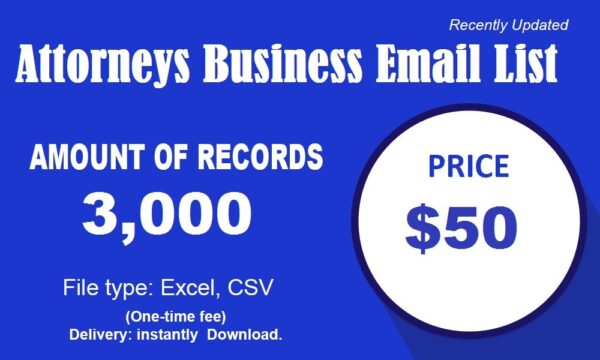 Attorneys Email Marketing Data