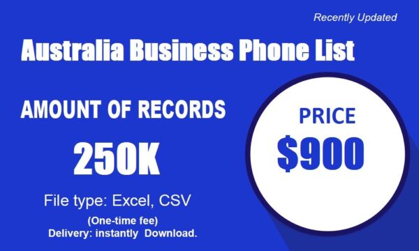 Australia Business Phone Marketing Data