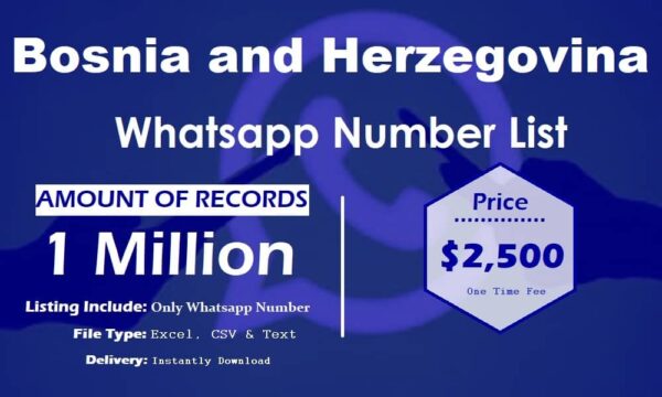 Bosnia and Herzegovina WhatsApp Marketing Data 3 Million