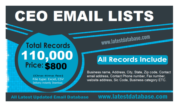 CEO Email Marketing Datas