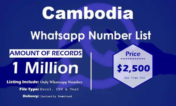 Cambodia WhatsApp Marketing Data 1 Million