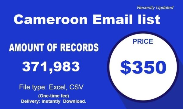 Cameroon Email Marketing Data