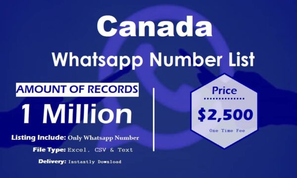 Canada WhatsApp Marketing Data 500K