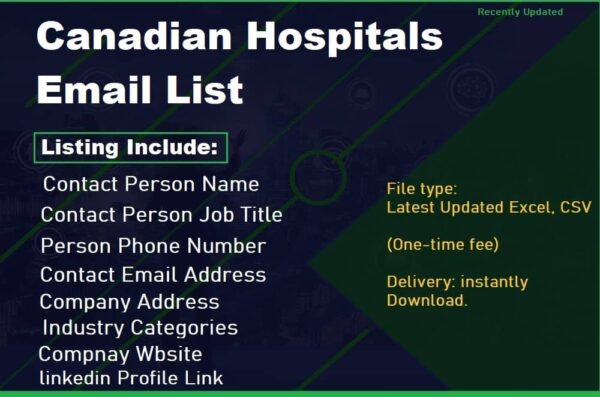 Canadian Hospitals Email Marketing Data