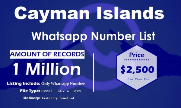 Cayman Islands WhatsApp Marketing Data 3 Million