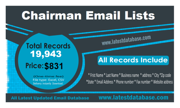 Chairman Email Marketing Datas