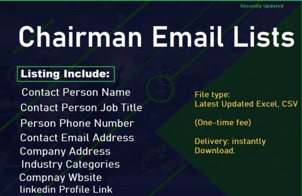 Chairman Email Marketing Datas Trial