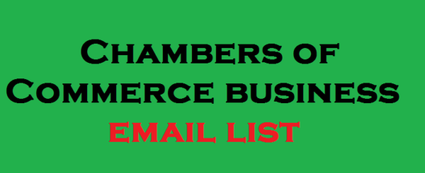 Chambers of Commerce Email Marketing Data