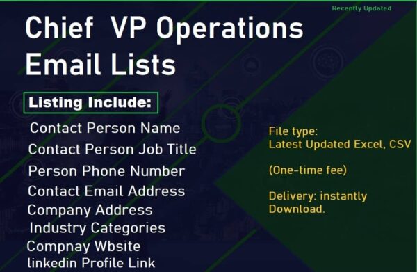 Chief VP Operations Email Marketing Datas Trial