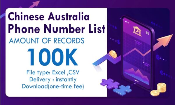 Chinese Australia Phone Marketing Data Trail Order