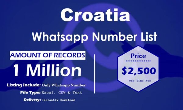 Croatia WhatsApp Marketing Data 500K