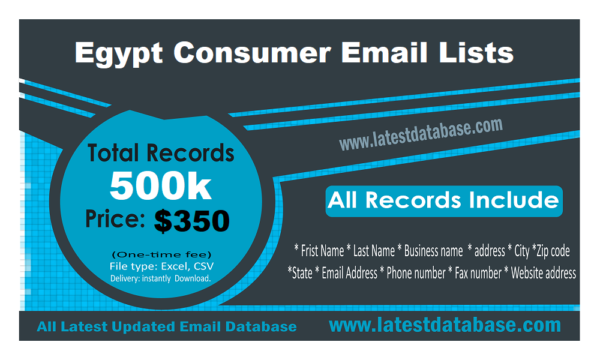 Egypt Email Marketing Data