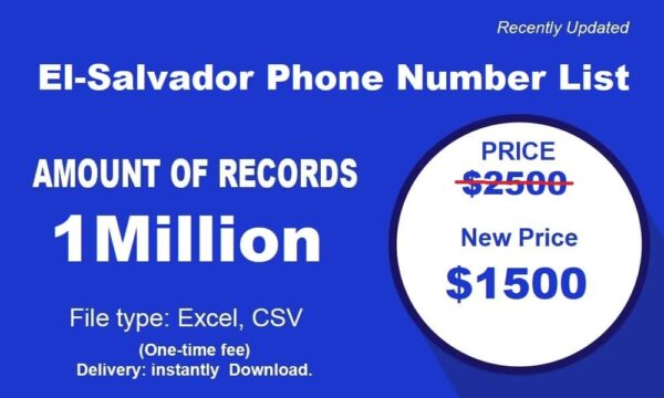 El Salvador Phone Marketing Data 3 Million