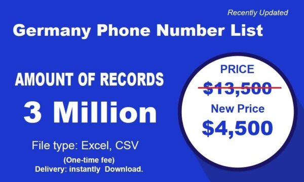 1 Millions Germany Phone Marketing Data