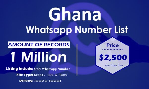 Ghana WhatsApp Marketing Data 500K