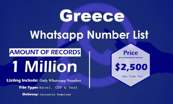 Greece WhatsApp Marketing Data 100K