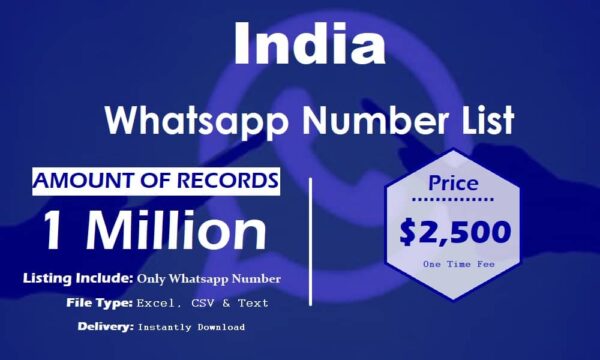 India WhatsApp Marketing Data 1 Million