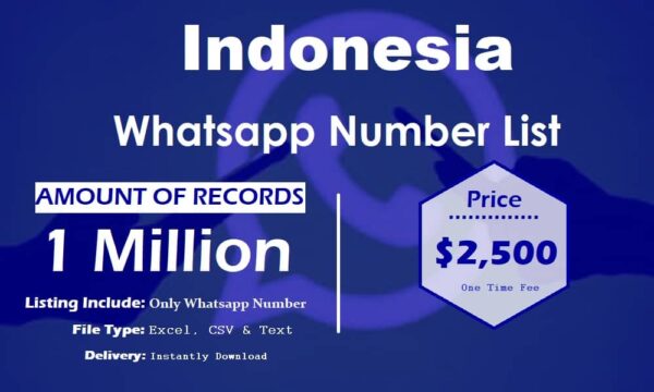 Indonesia WhatsApp Marketing Data 5 Million