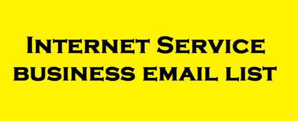 Internet Service Email Marketing Data