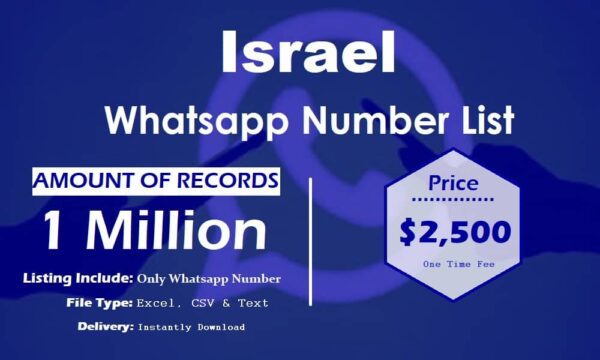 Israel WhatsApp Marketing Data 500K