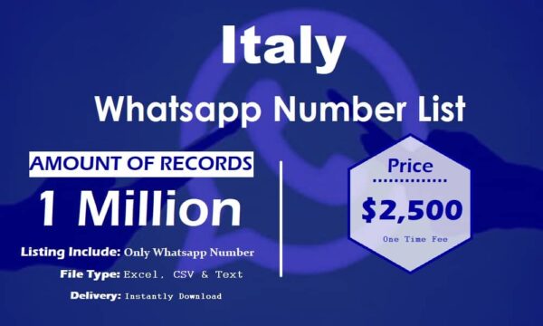 Italy WhatsApp Marketing Data 100K