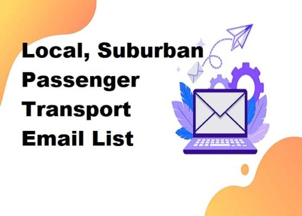 Local, Suburban Passenger Transport Email Marketing Data