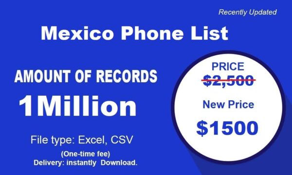 Mexico Phone Marketing Data 30 Million