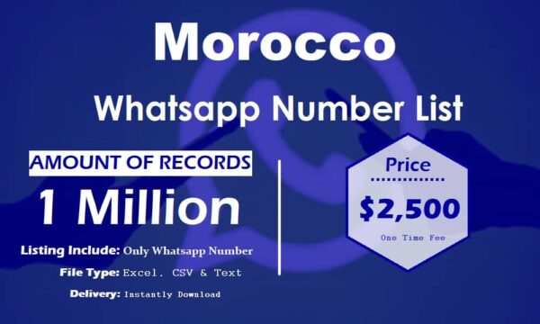 Morocco WhatsApp Marketing Data 500K