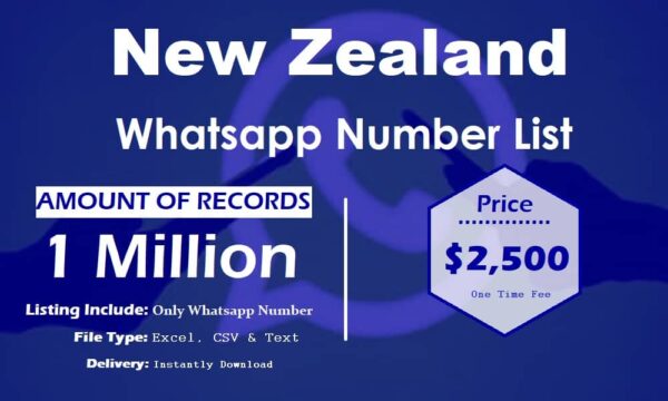 New Zealand WhatsApp Marketing Data 1 Million