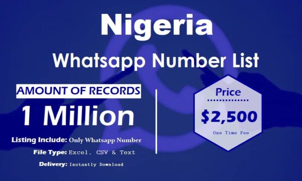 Nigeria WhatsApp Marketing Data 1 Million