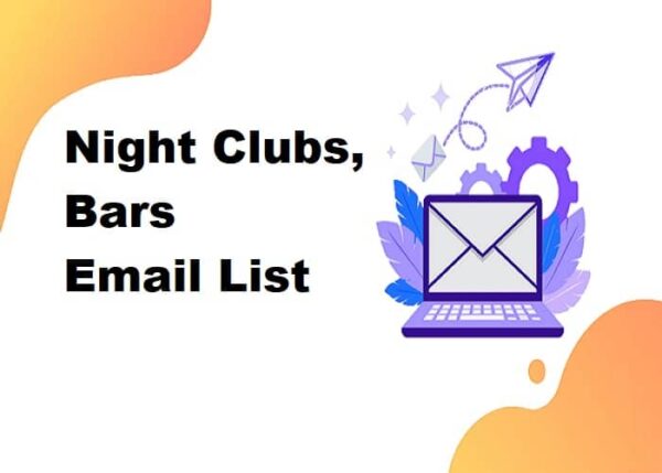 Night Clubs, Bars Email Marketing Data