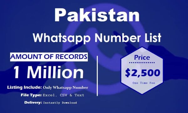 Pakistan WhatsApp Marketing Data 5 Million