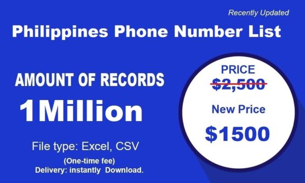 Philippines Phone Marketing Data 3 Million