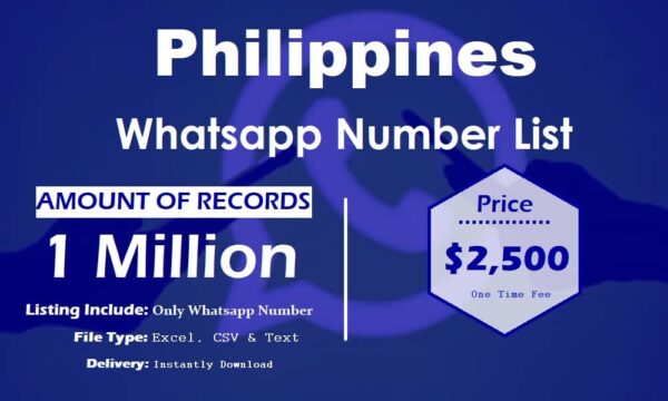 Philippines WhatsApp Marketing Data 3 Million