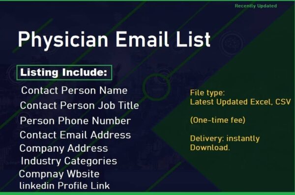 Physician Email Marketing Data