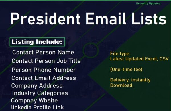 President Email Marketing Datas Trial