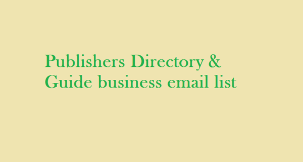 Publishers-Directory & Guide Email Marketing Data