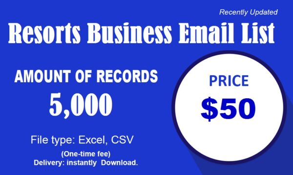 Resorts Email Marketing Data