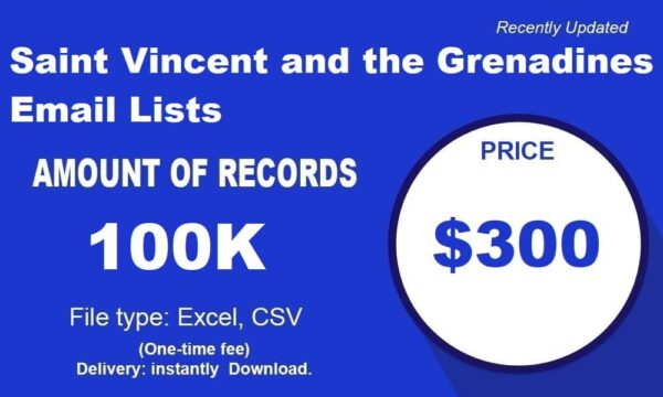 Saint Vincent and the Grenadines Email Marketing Datas