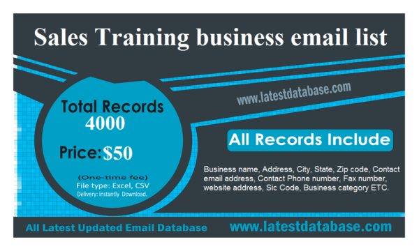 Sales Training Email Marketing Data