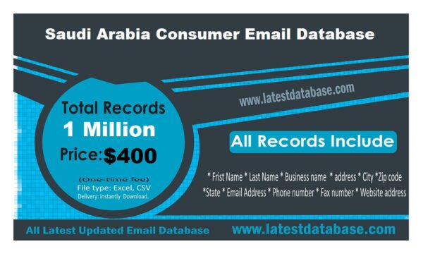 Saudi Arabia Email Marketing Data