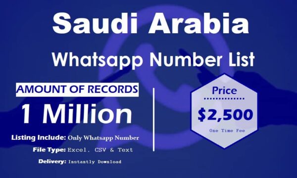 Saudi Arabia WhatsApp Marketing Data 1 Million