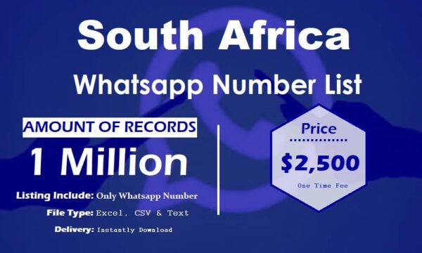 South Africa WhatsApp Marketing Data 1 Million