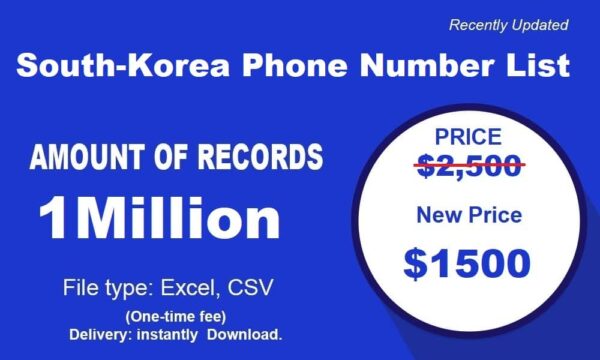 1 Million Full South-Korea Phone Marketing Data